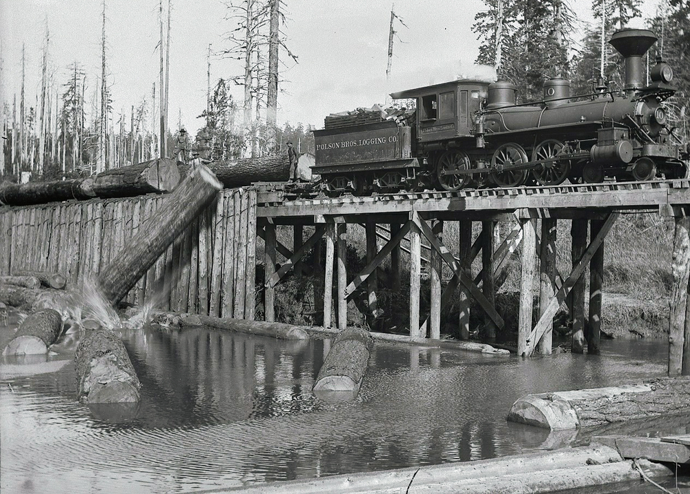 Floating Logs to Mill