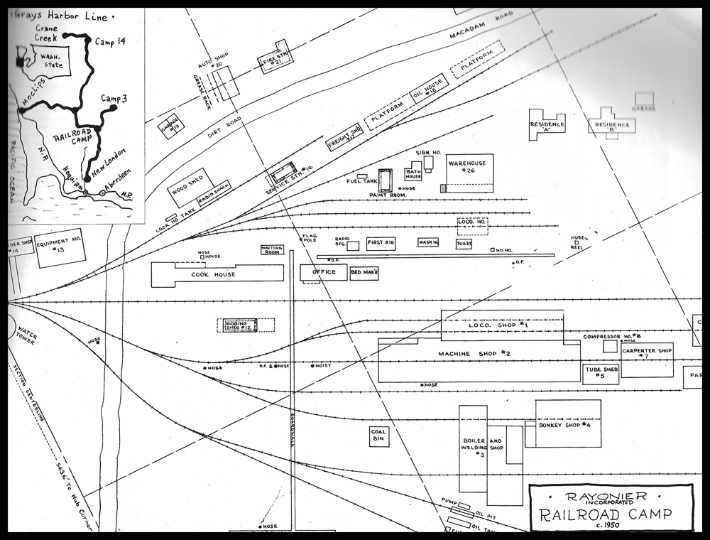 New England Forestry Railroad Camp Map