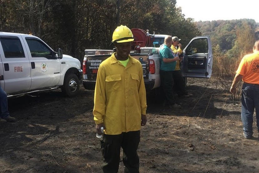 AAMU wildland firefighter