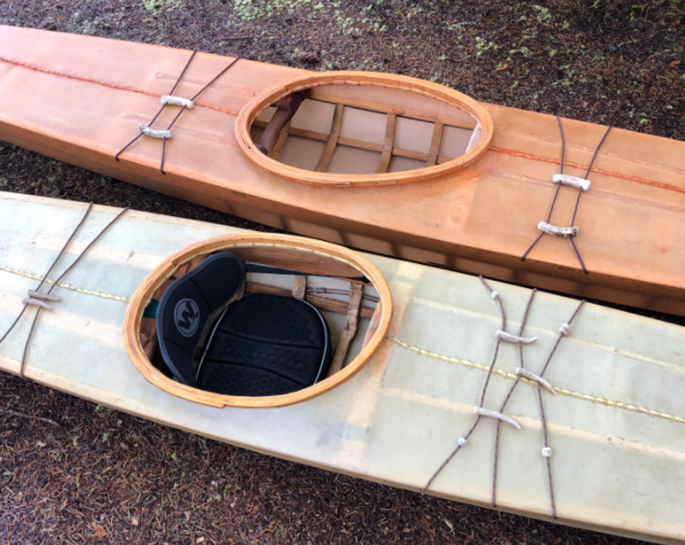 Neris's traditional East Greenland Style kayaks were the fan favorite in the 2020 New England Forestry Employee DIY Contest.