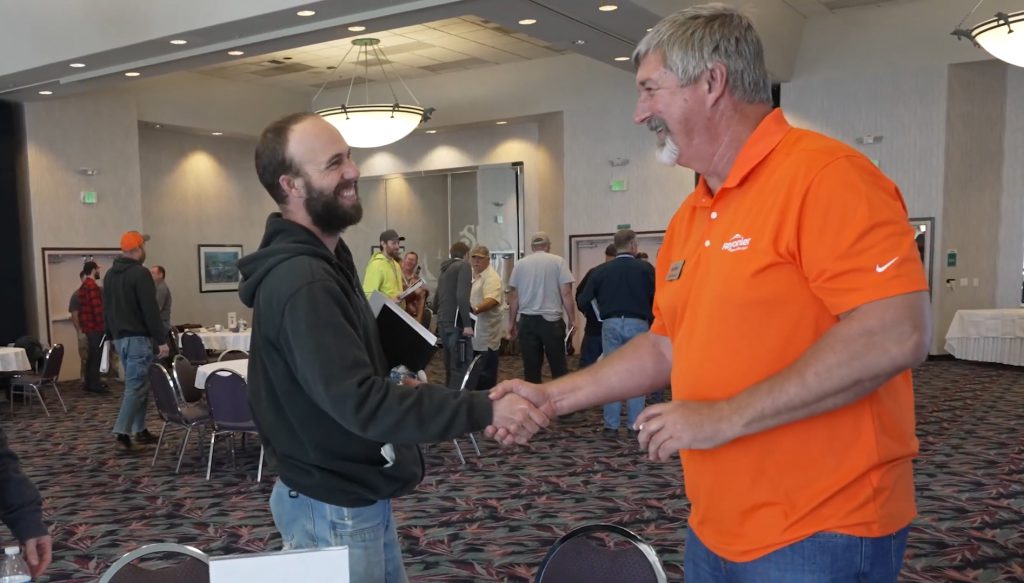 Two men shaking hands